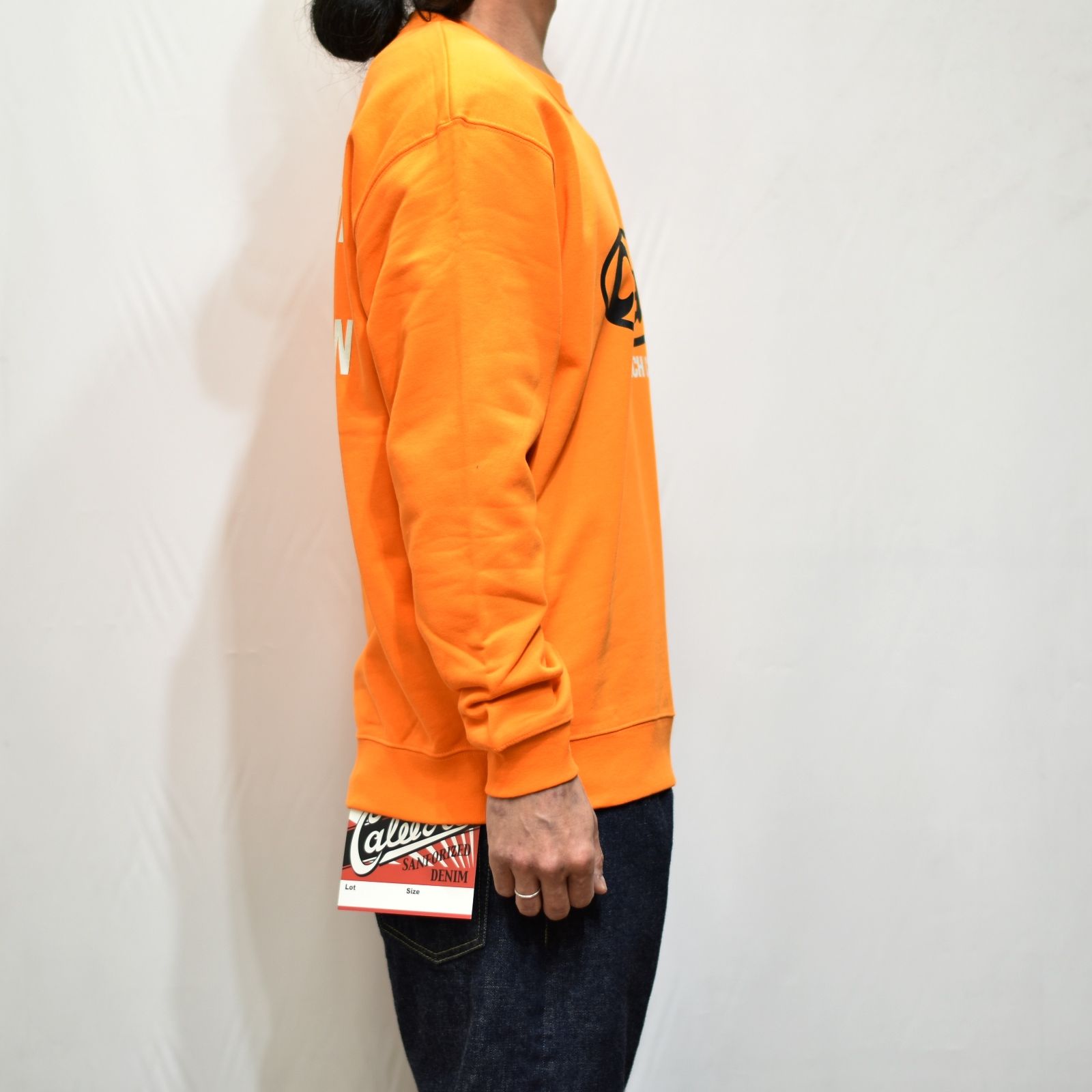 CUTRATE LOGO L/S SWEAT SHIRT  (ORANGE)