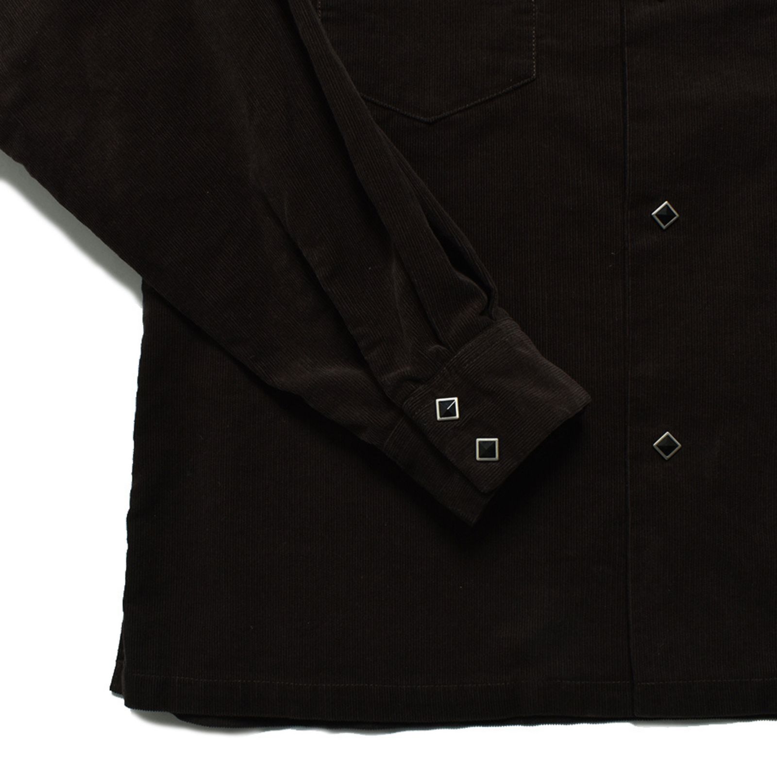 Narrow Corduroy Western Open Collar SH （DBR） / ウエスタン コーデュロイシャツ （ブラウン） 2508-5001
