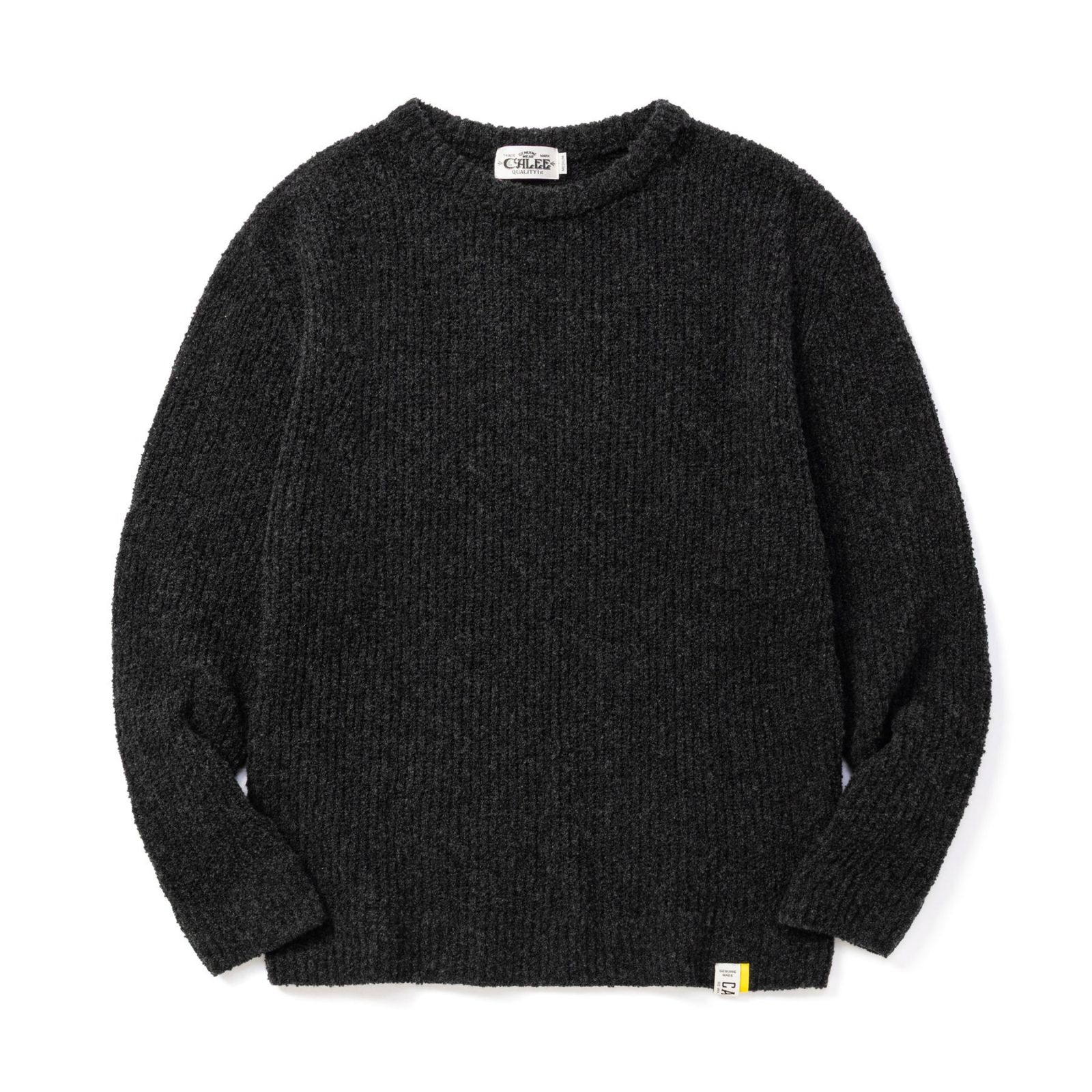 ×EYYA BOUCLE CREW NECK KNIT SWEATER (BLACK)｜× エイヤ ブークレ クルーネック ニット セーター｜CL-26AWEYYA002