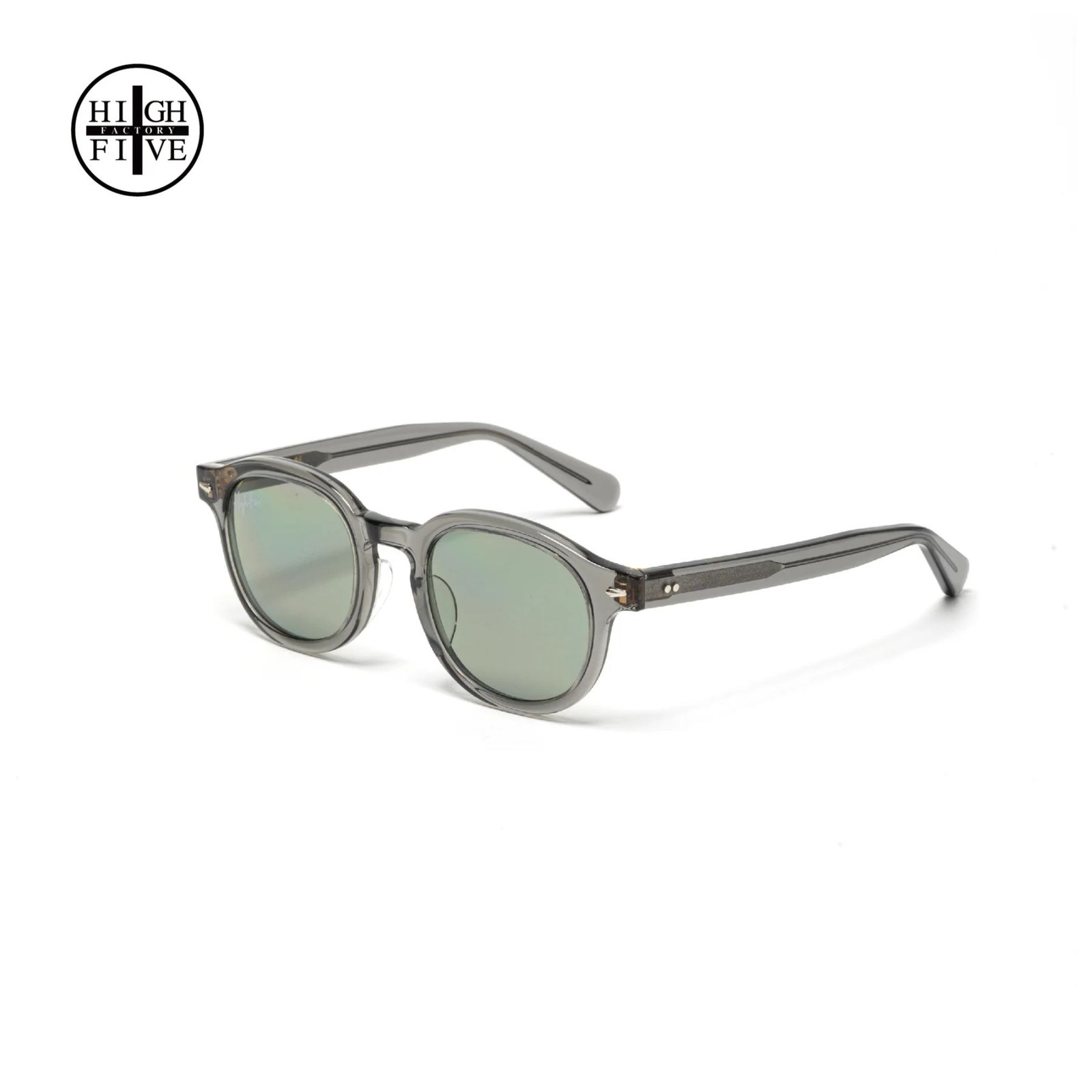 × HIGH FIVE FACTORY B/W TYPE GLASSES (GRAY / GREEN) / × ハイ ファイブ ファクトリー ボストン/ウェリントン サングラス