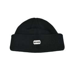 Acrylic Cotton Watch Cap "HUNTER" (BLACK)｜ワッチキャップ ニット帽｜Y01024