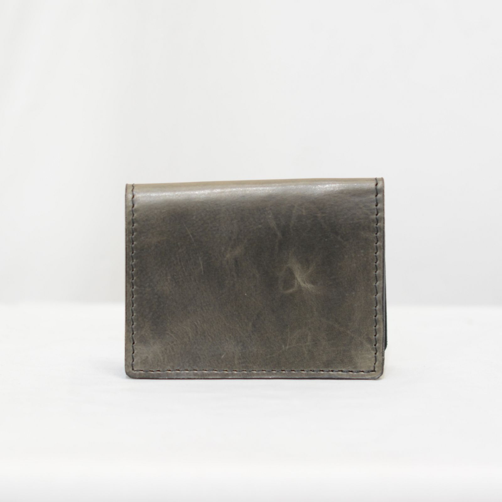 GUIDI オイルカーフ 鏡面仕上げ カードケース (GRAY)