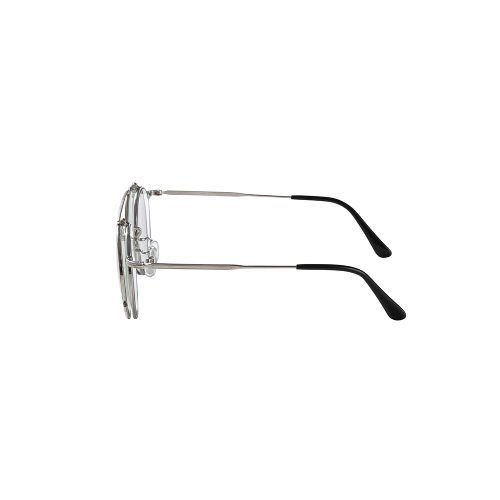 FLIP UP TYPE CIRCLE METAL GLASSES (SILVER.GREEN) / フリップアップタイプ サークルメタル グラシズ
