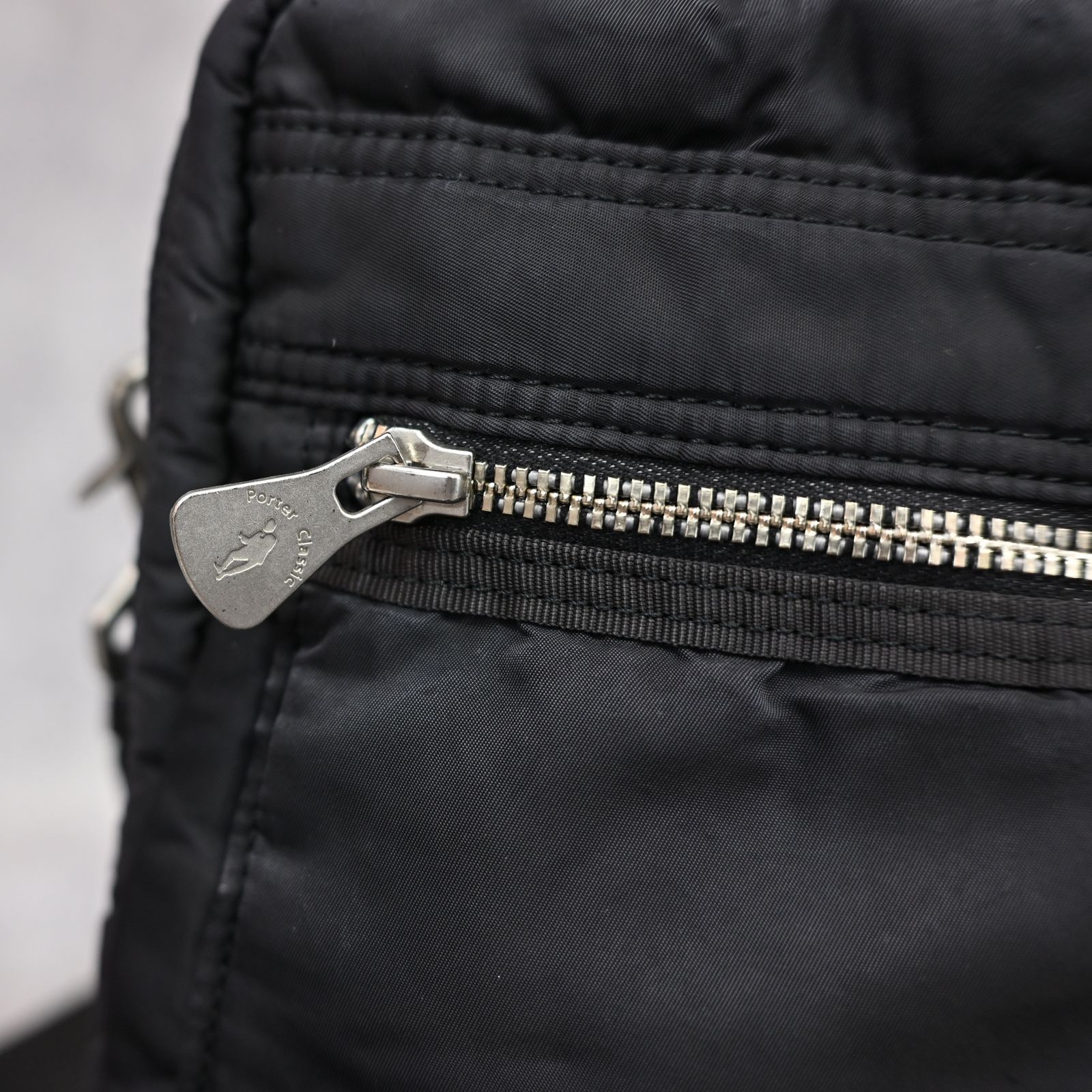 SUPER NYLON SIMPLE SHOULDER BAG (BLACK) / スーパーナイロン ショルダーバッグ （ブラック） PC-015-3075-10