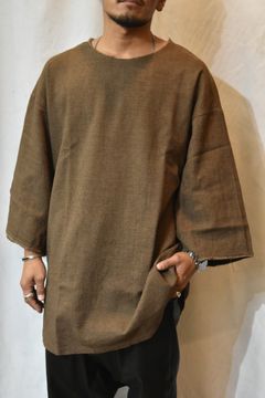 コットンリネン オーバーカットソー