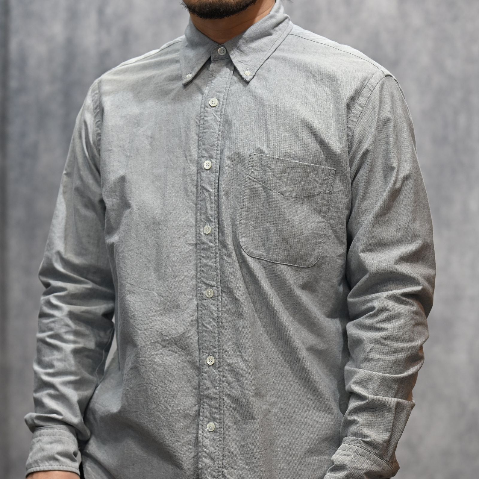 Classic Oxford BD SH （LGY）｜オックスフォード ボタンダウンシャツ｜2603-5002