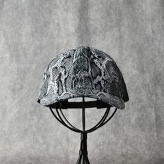 Print Cords Curved Visor Cap "GIBSON" (PYTHON) / パイソン柄 プリント コーデュロイ キャップ
