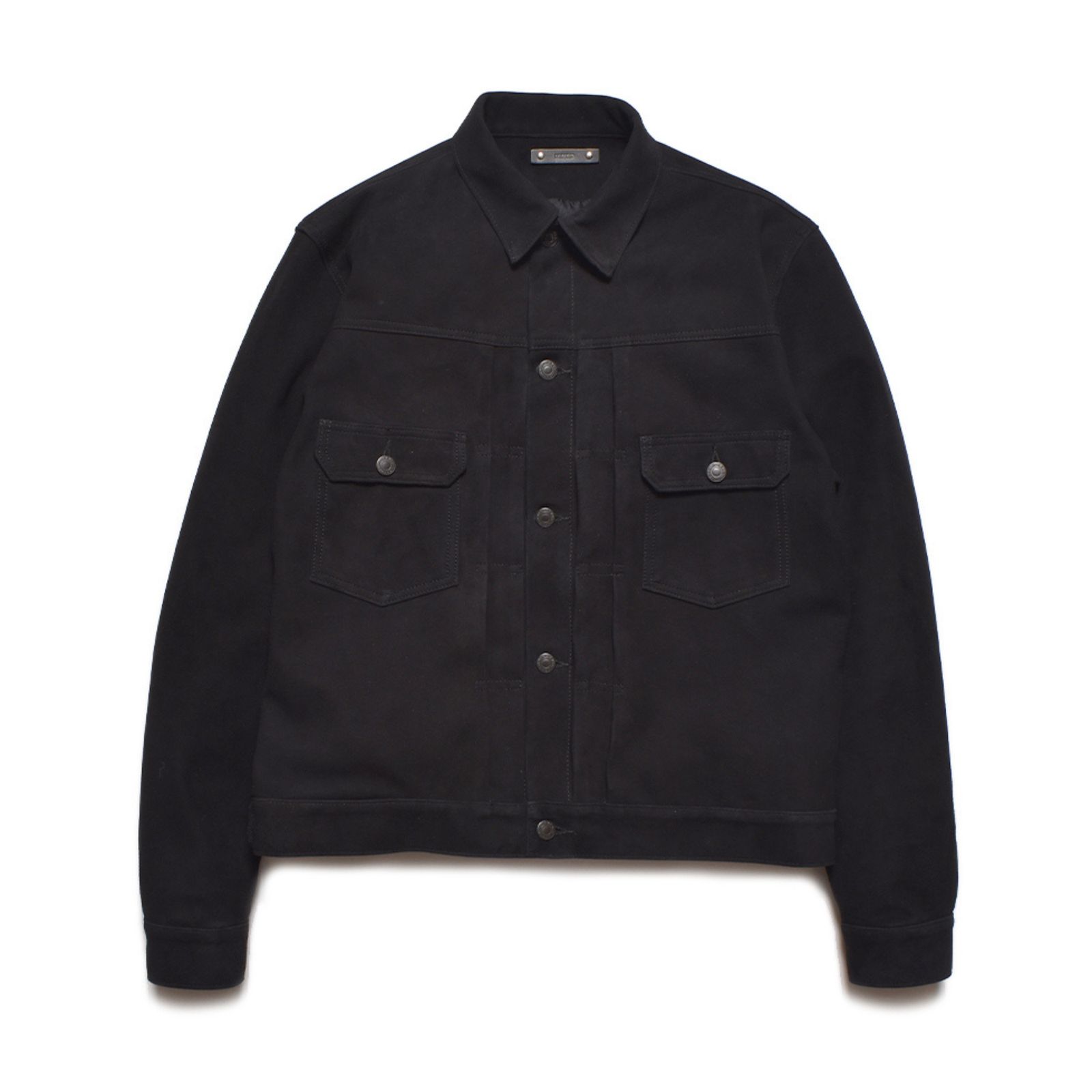 Sheep Suede Trucker JKT （BLK） / シープスエード トラッカージャケット  （ブラック）｜2509-8003
