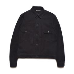 Sheep Suede Trucker JKT （BLK） / シープスエード トラッカージャケット  （ブラック）｜2509-8003