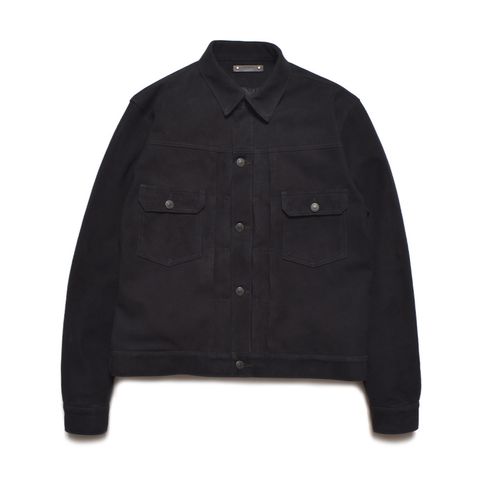 Sheep Suede Trucker JKT （BLK） / シープスエード トラッカージャケット  （ブラック）｜2509-8003