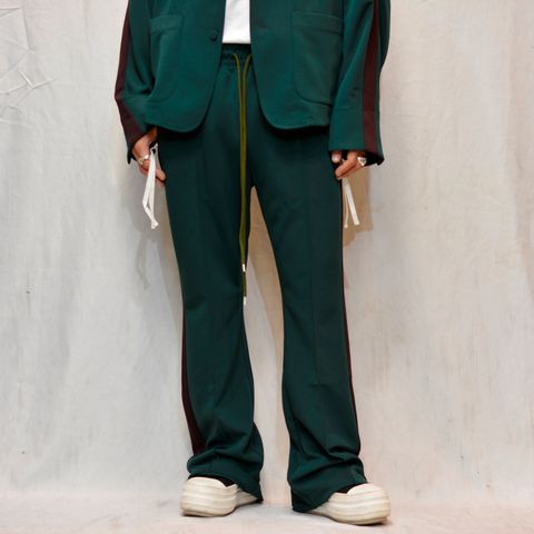 "FLARED JERSEY PANTS