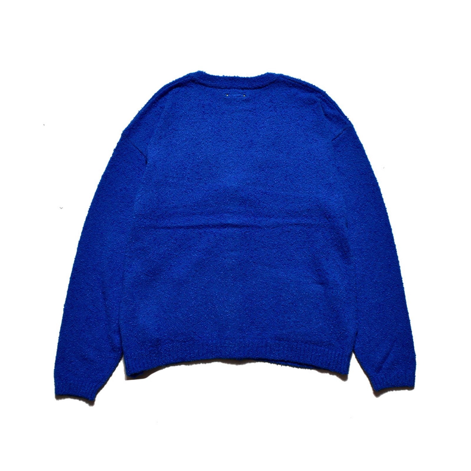 Grainy Cotton Knit Cardigan （BLU） / コットン カーディガン （ブルー）
