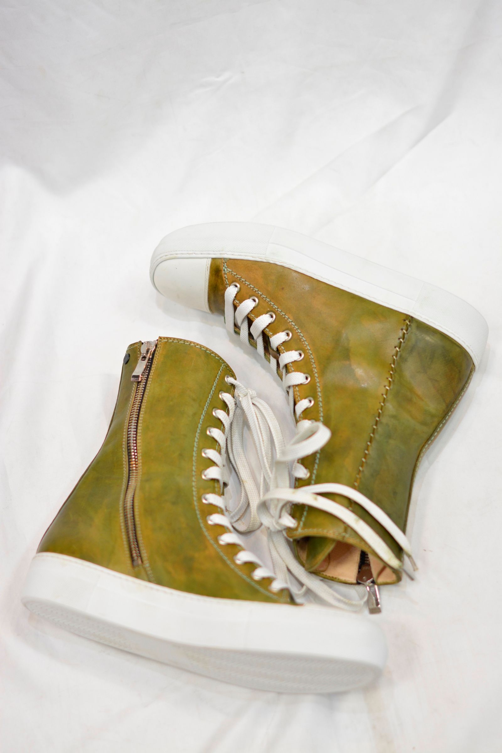 【chord 別注アイテム】 HORSE LEATHER EXTRA HI CUT SNEAKER SPAIRAL ZIP LINED