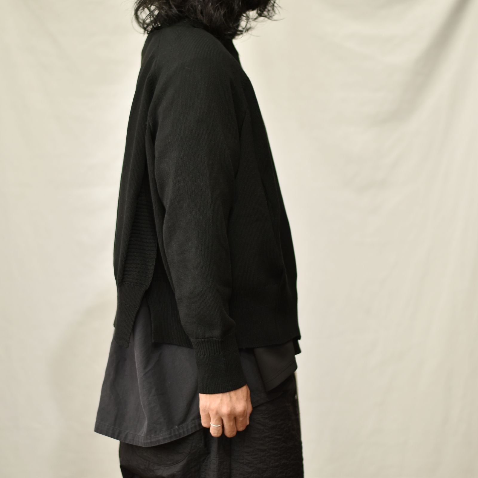 ハイネックニットブルゾン / LB23SS-KNBL01 (BLACK)