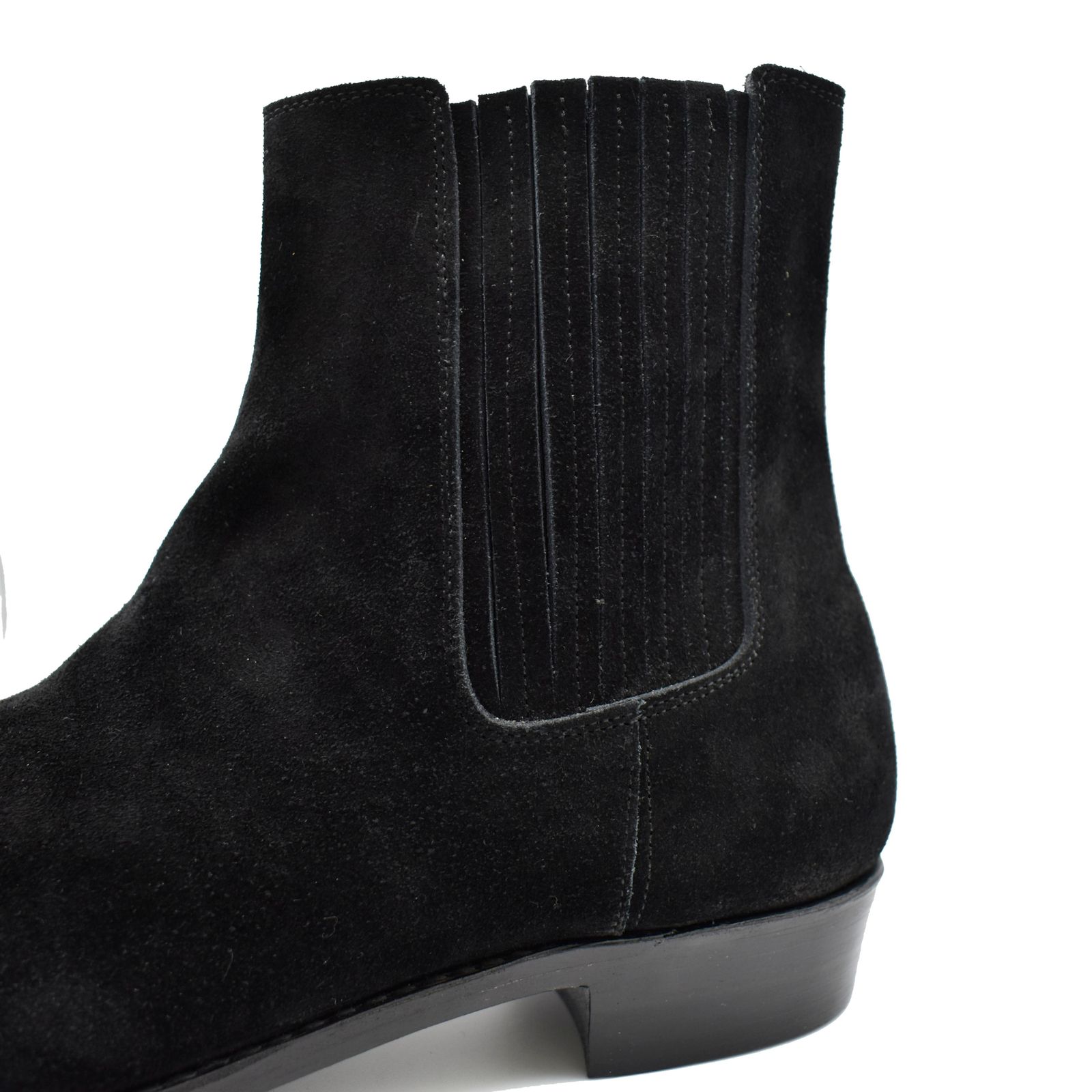 Suede Leather Western Side Gore Boots (BLK)  /  スエード ウエスタン ブーツ （ブラック） MGK-007