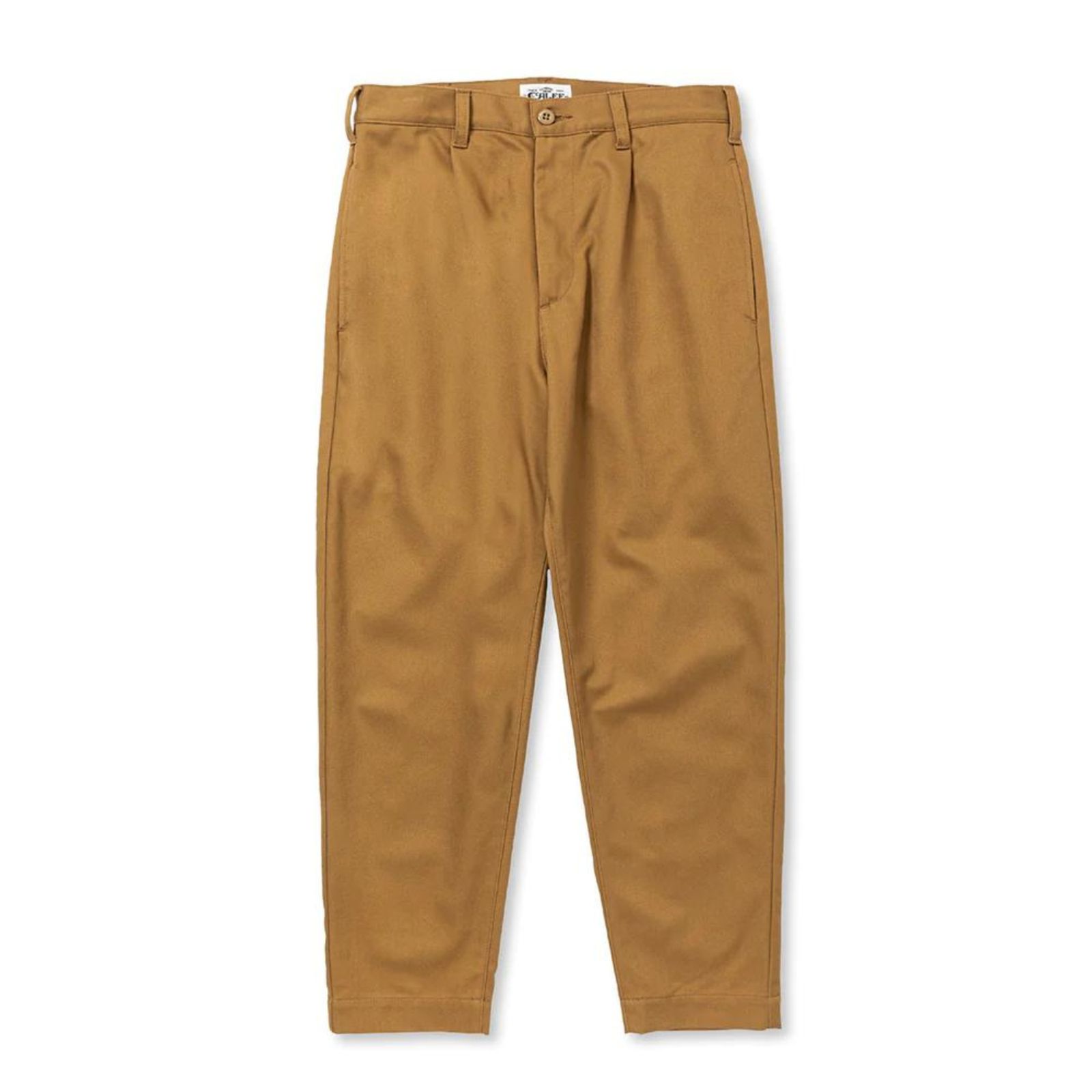 CALEE - VINTAGE TYPE CHINO CLOTH TUCK TROUSERS (GREEN