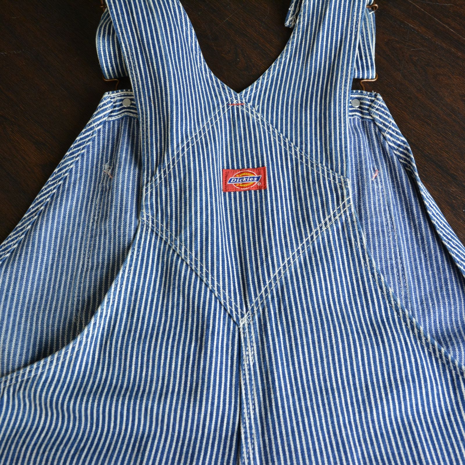 古着 90's / Dickies ディッキーズ ヒッコリー オーバーオール