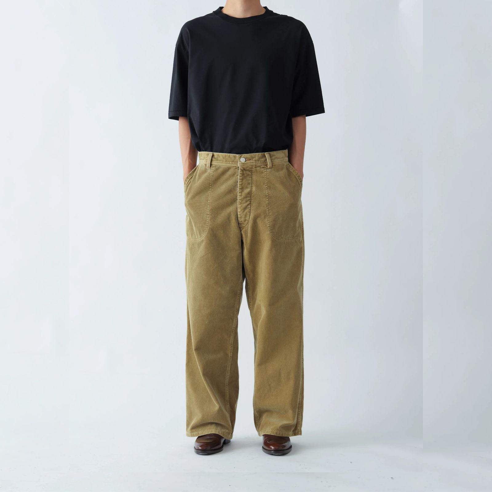 USN CORDUROY TROUSERS （BEG） /  コーデュロイパンツ トラウザー （ベージュ） 2026AW-PT1-YT