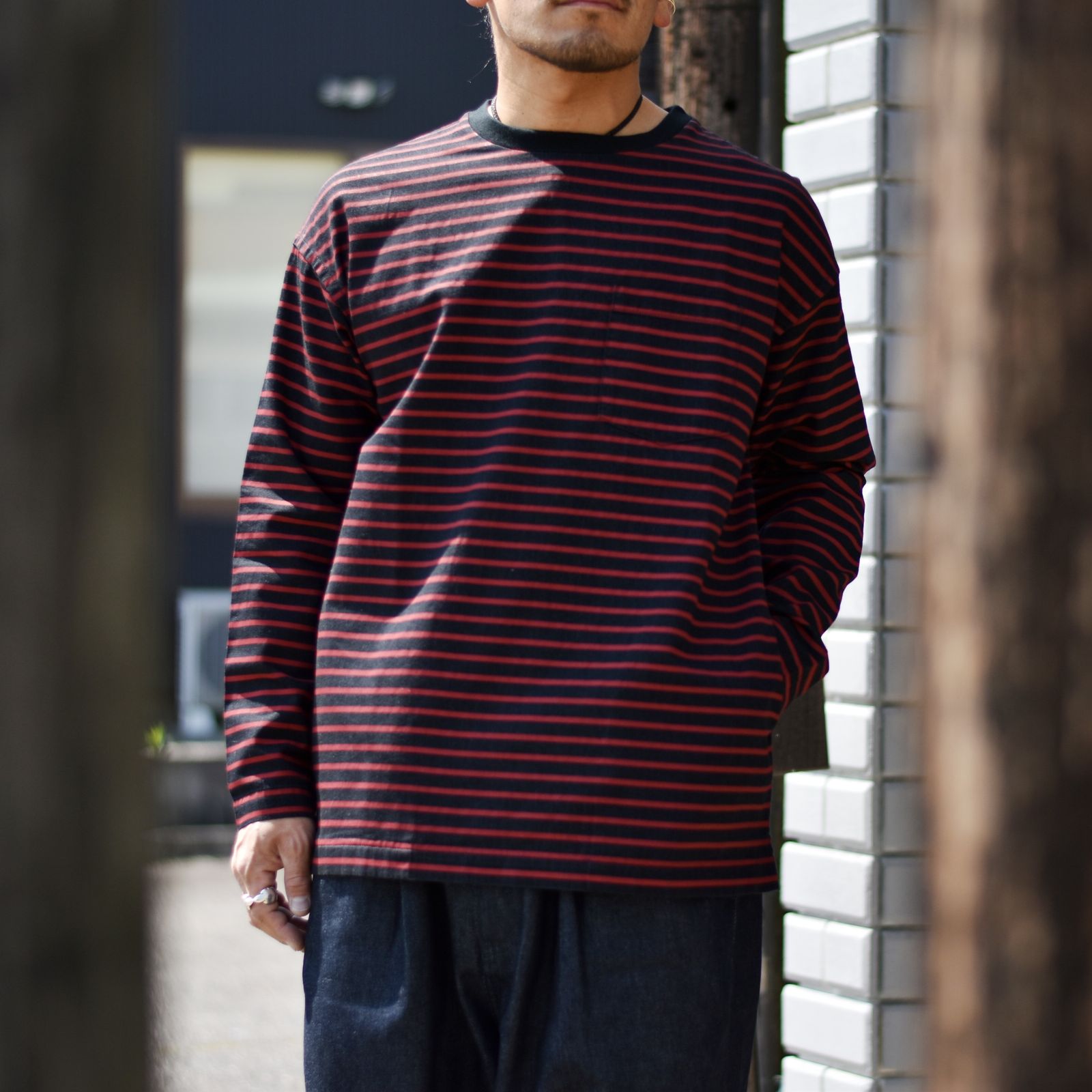 MINEDENIM - Border L/S Denim T-SH | chord online store