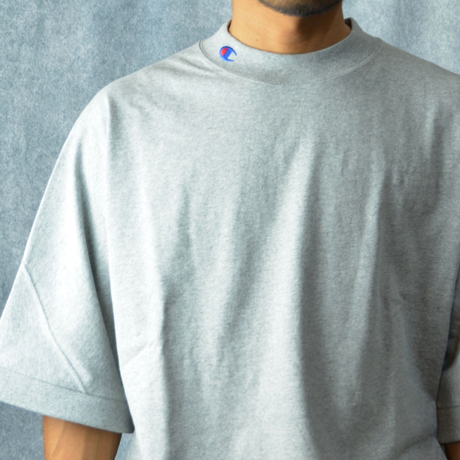 × champion T-SH （T.GY） /  クルーネック Tシャツ （グレー）