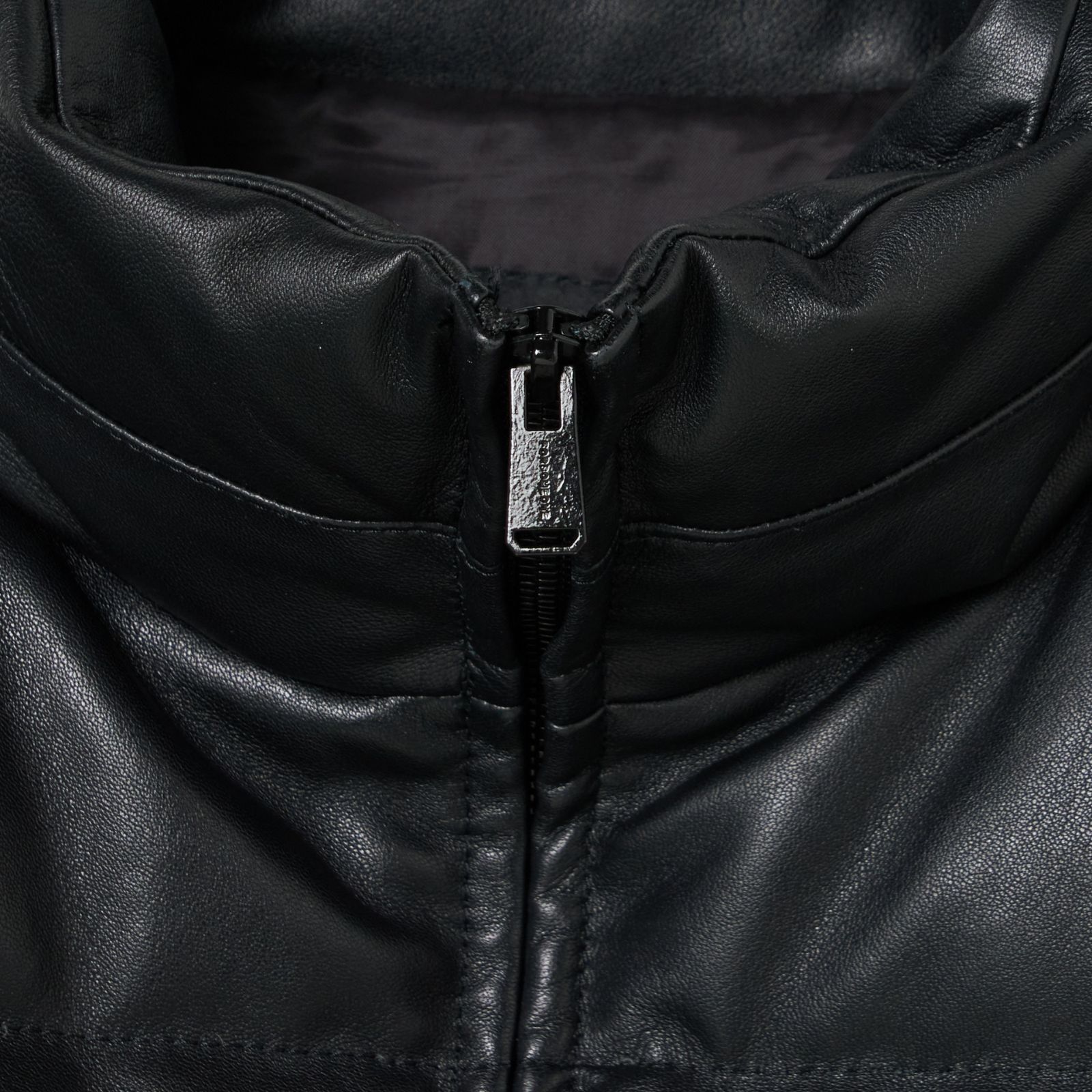 LEATHER DOWN JK (BLACK） / レザー ダウンジャケット （ブラック） 78001130