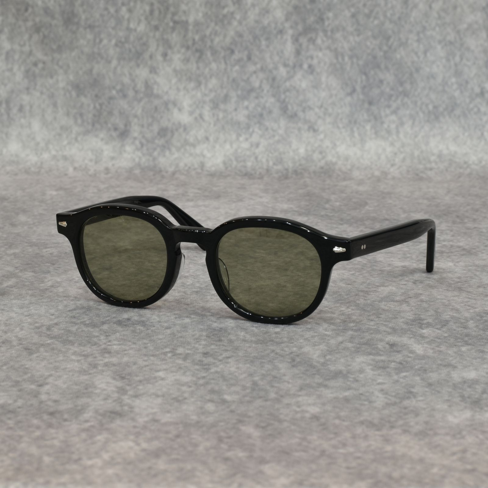 B/W TYPE GLASSES (BLACK / GREEN)｜ボストン/ウェリントン サングラス｜CL-25AW002G