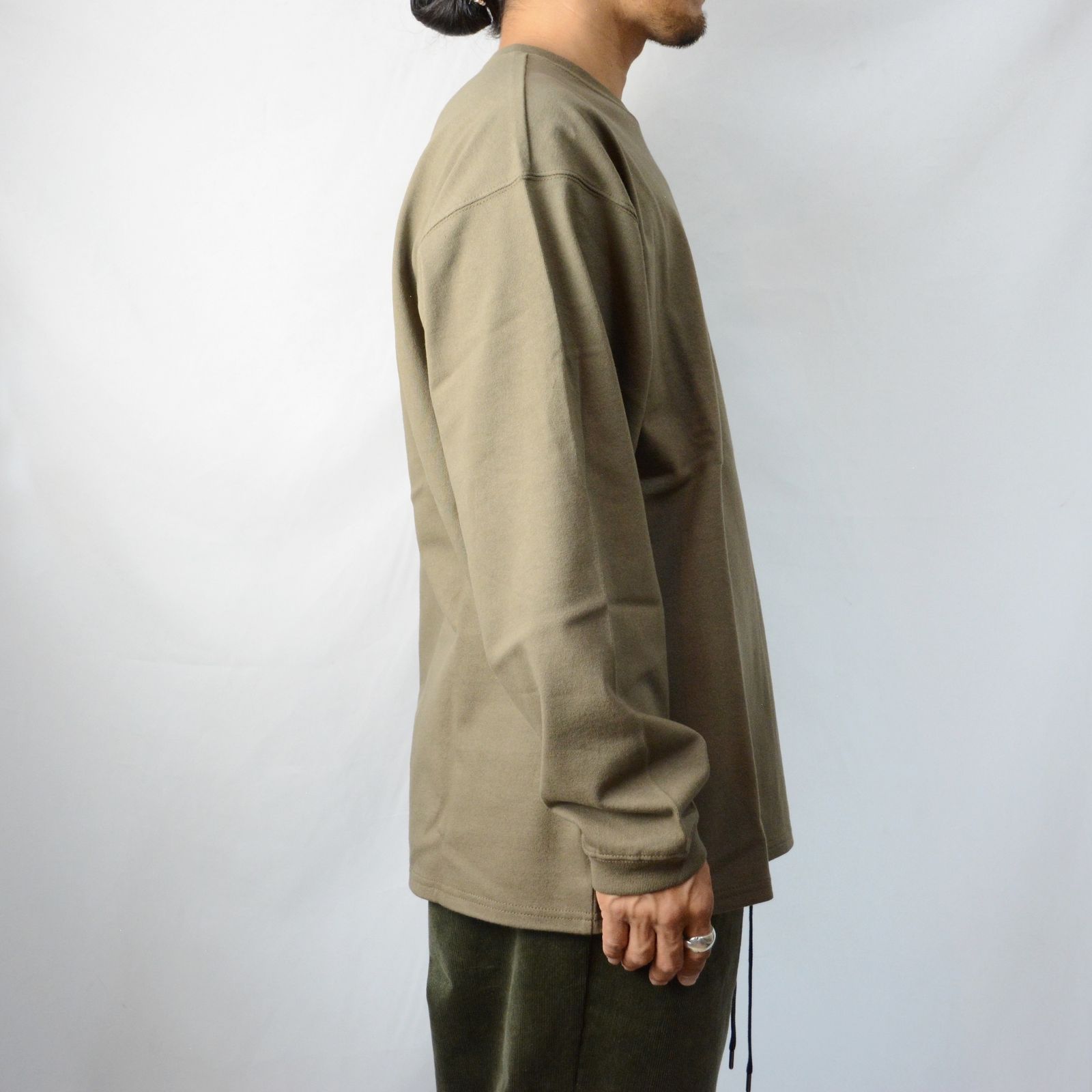 ロングスリーブ カットソー （KHAKI）