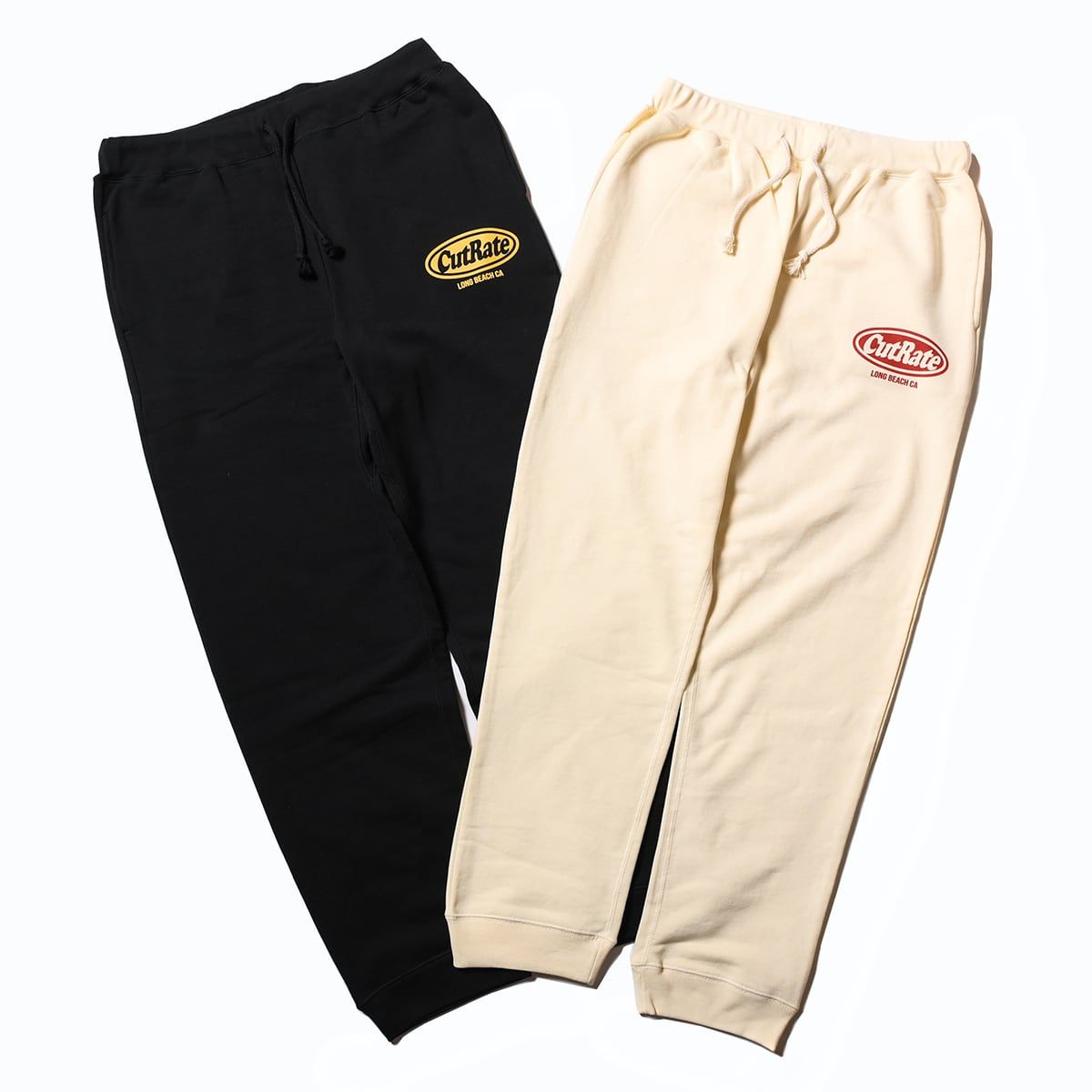 CUTRATE LOGO OMW SWEAT PANTS (BLACK)