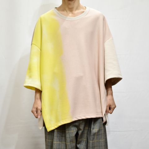 サイドベンツルーズTシャツ / LB22AW-TE03-BD (SUNSET×YELLOW)
