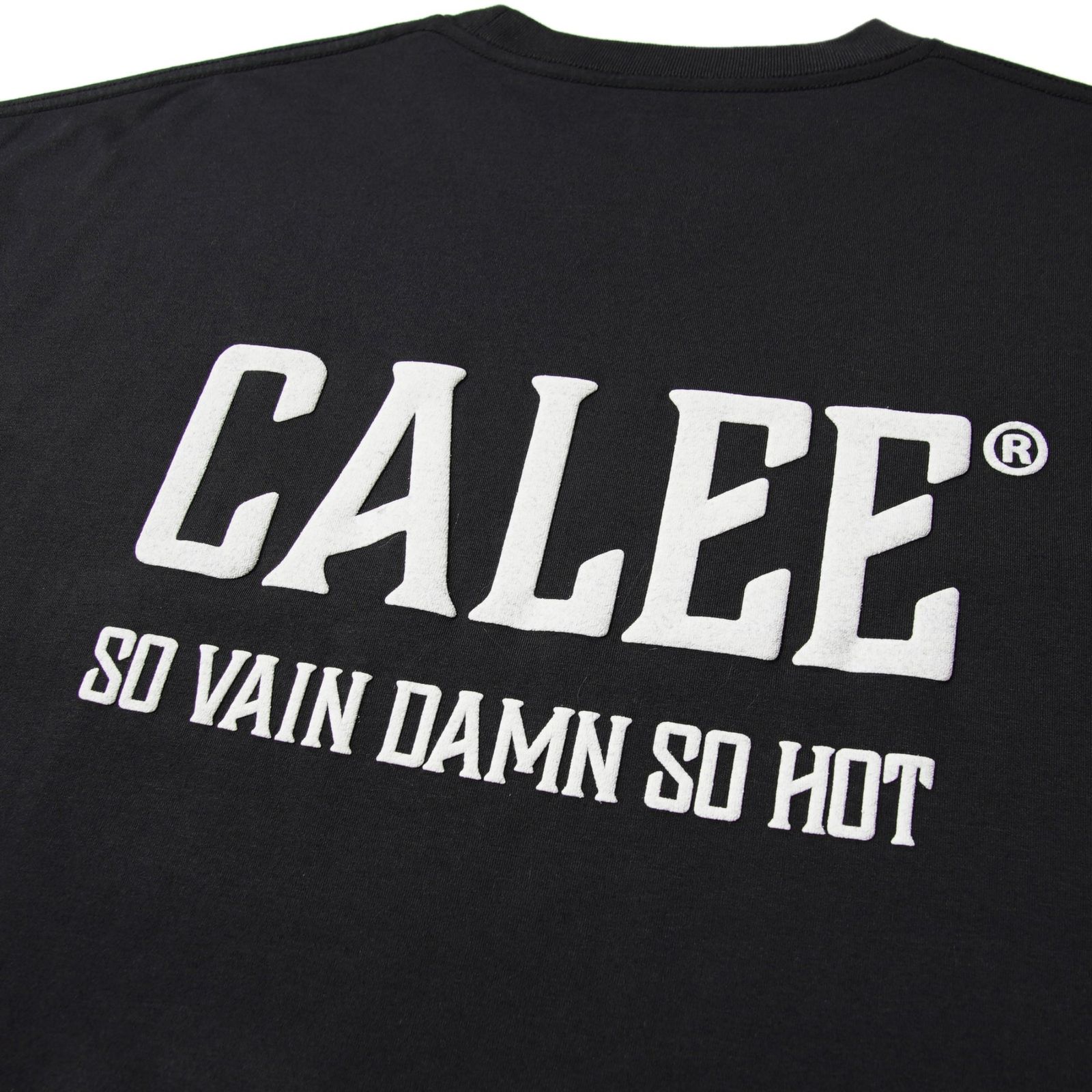 × SHELTECH®︎ CALEE NATIONAL LOGO WIDE TEE (BLACK)｜シェルテック キャリー ロゴ ワイド 半袖Tシャツ｜CL-SHELTECH004