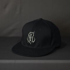 CAL NT LOGO TWILL BASEBALL CAP (BLACK/CHARCOAL) / ロゴ ベースボールキャップ