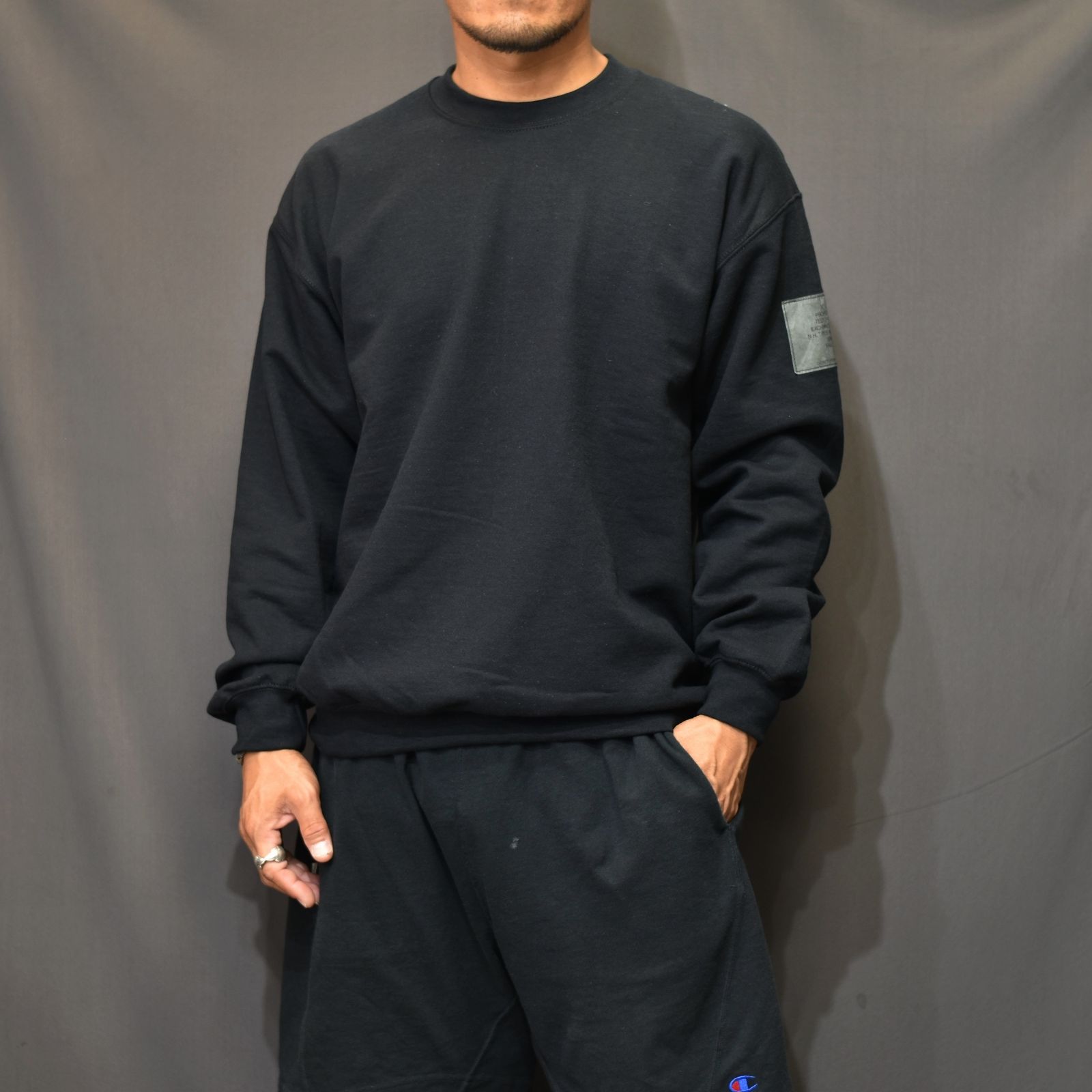 N.HOOLYWOOD - CREWNECK SWEARTSHIRT （BLACK） 裏毛トレーナー