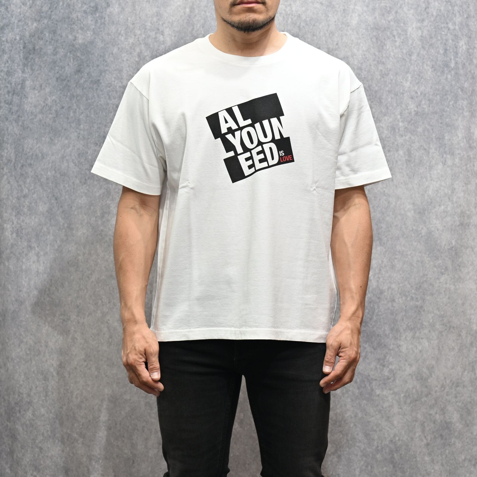 All You Need is Love Tee （WHT） ｜プリントTシャツ (ホワイト)｜2604-4004