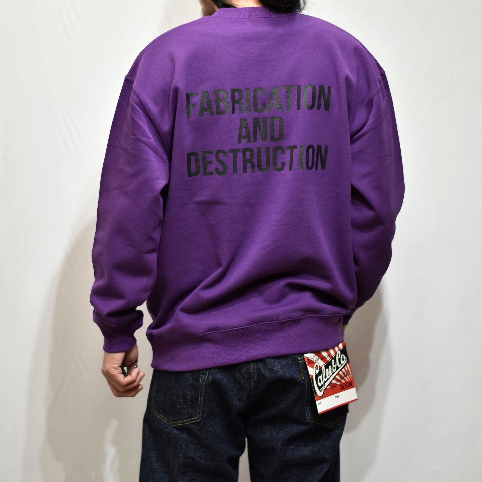 CUTRATE LOGO L/S SWEAT SHIRT  (PURPLE)