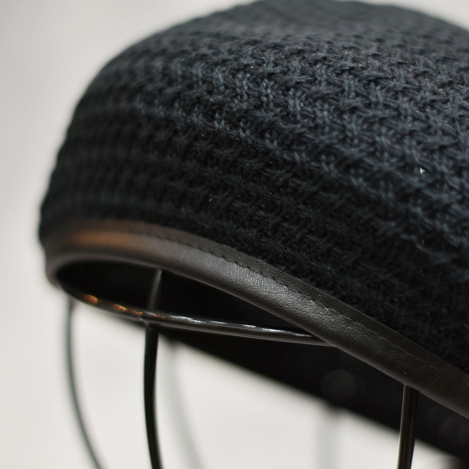 Cotton Linen Braid Beret "GUEVARA" (BLACK)｜ブレードベレー｜Z01004