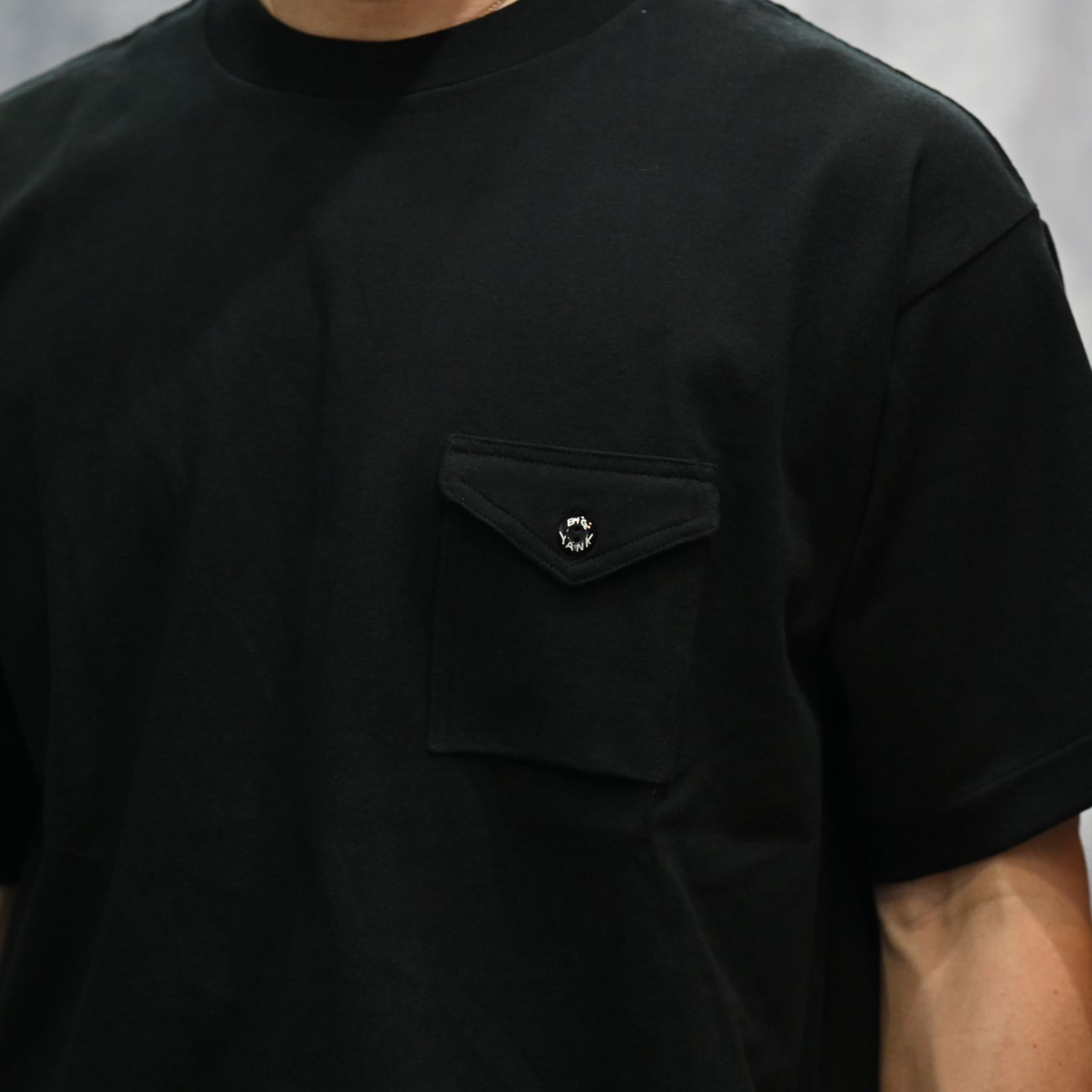 Y1935 POCKET TEE （BLACK）｜ ポケット Tシャツ （ブラック） 602-261-14