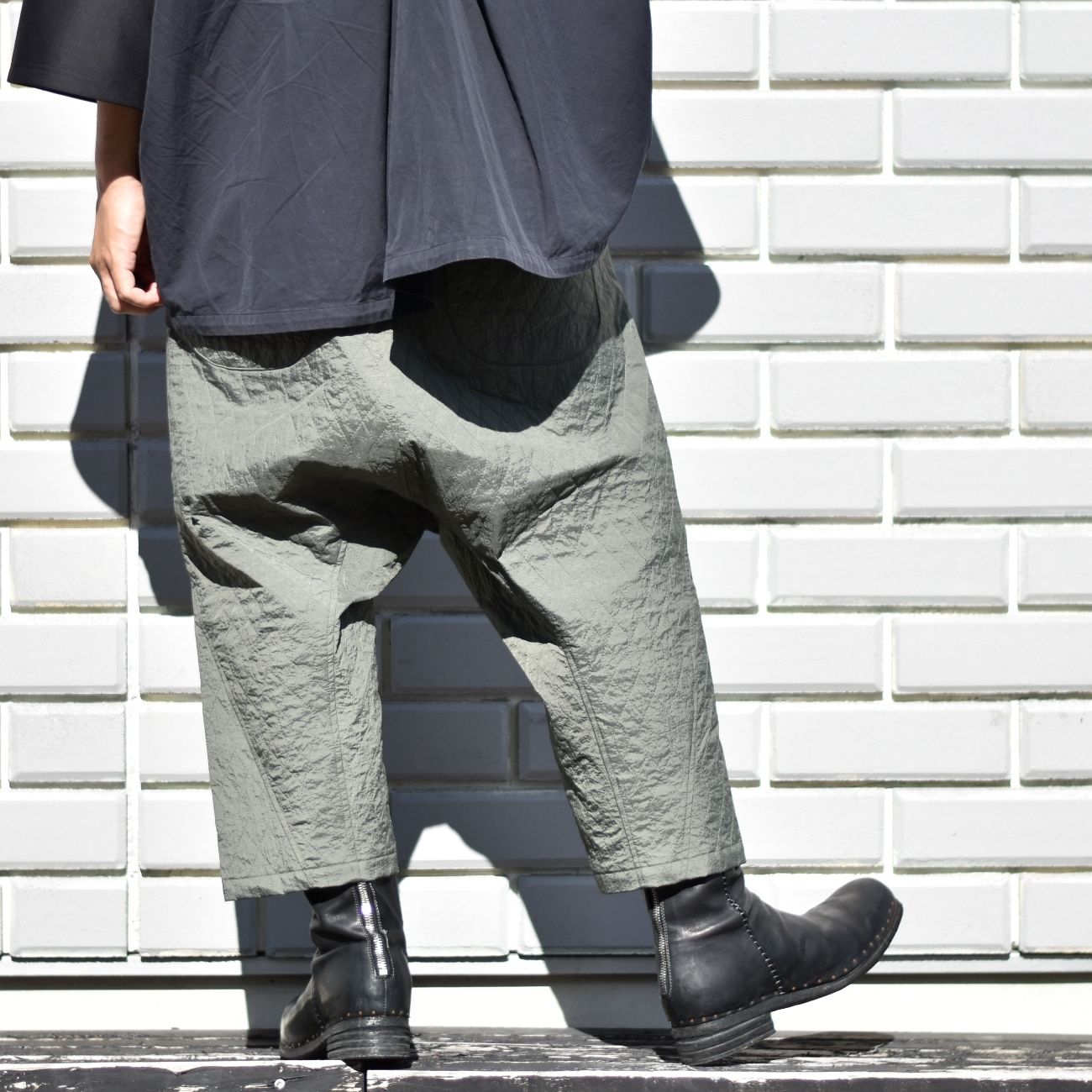quilting passive pants (KHAKI GRAY) / キルティング パッシブ パンツ