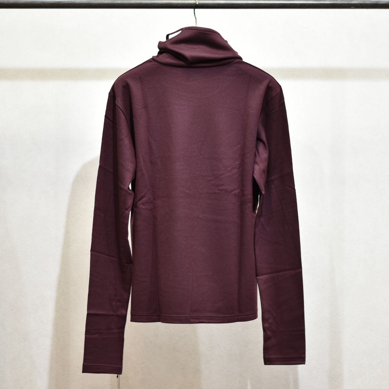 WOOL JERSEY COWL NECK TOP"