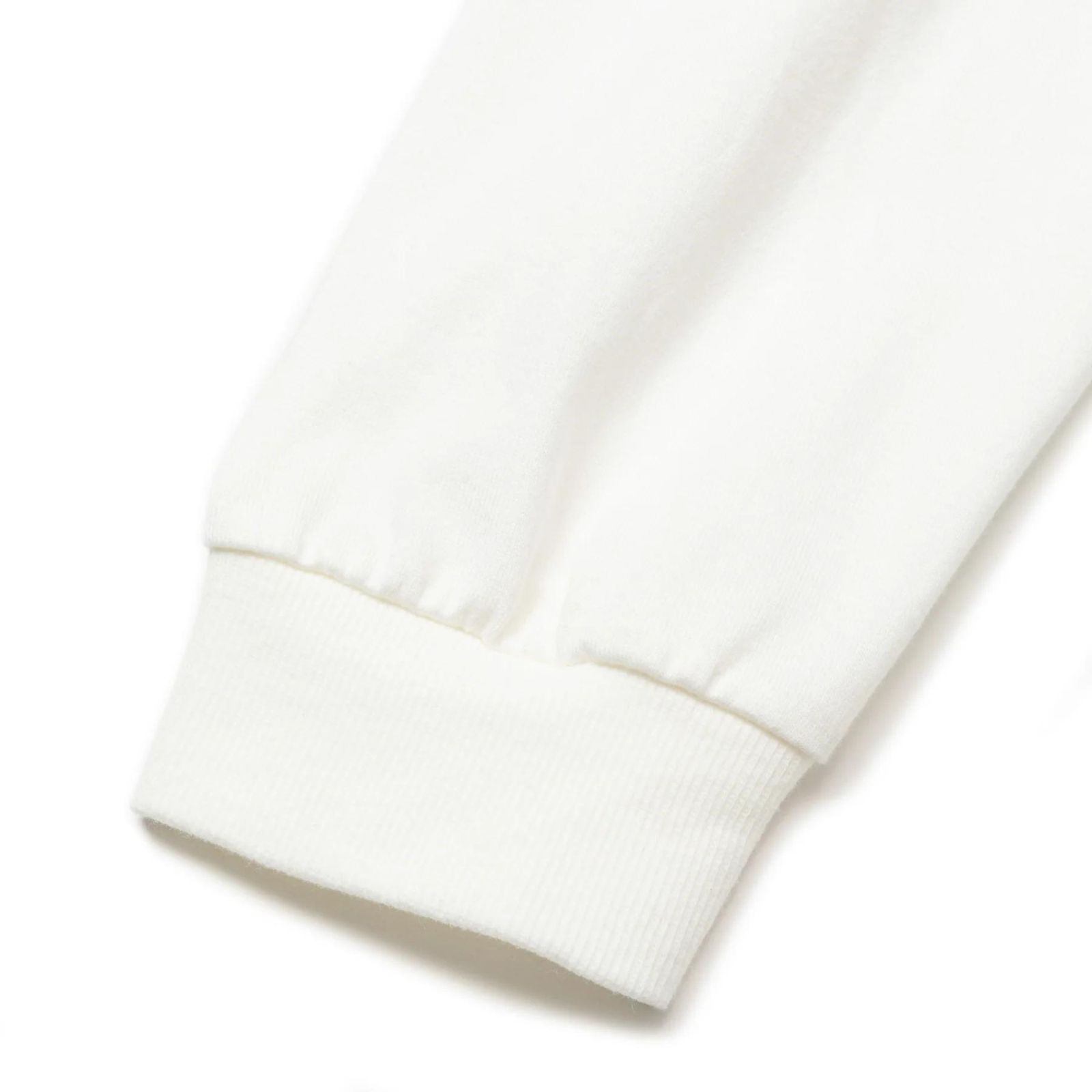 LUCKY SKULL RING LOGO DROP SHOULDER L/S TEE (WHITE) / ラッキースカルリング ロゴ ドロップショルダー ロンT