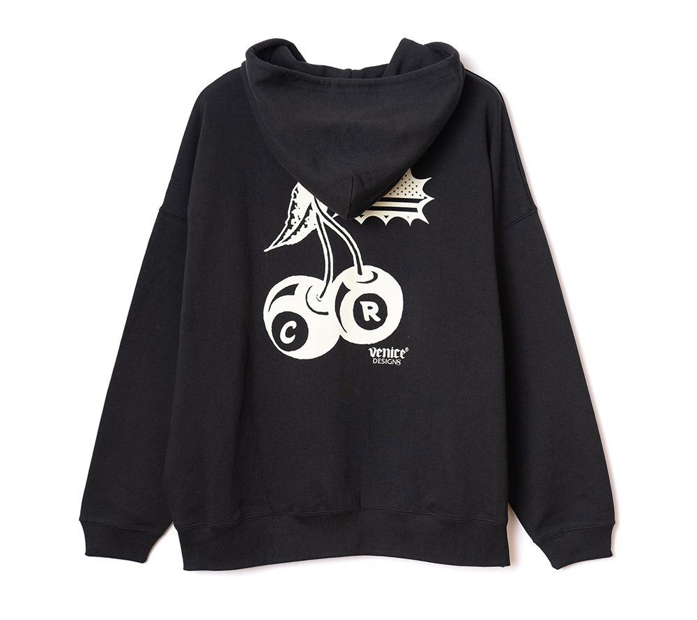 CUTRATE - ×VENICE8 COFFEE HOUSE CR CHERRY BOMB ZIP HOODIE