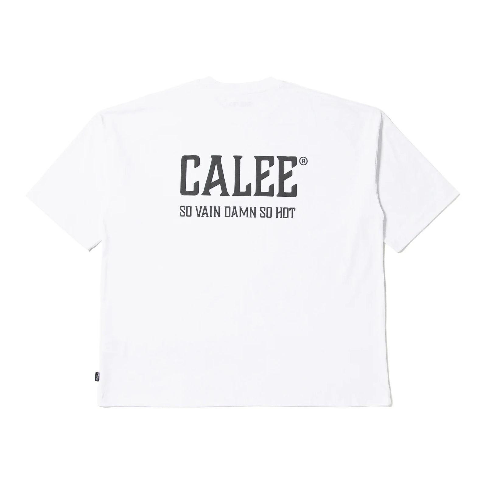 × SHELTECH®︎ CALEE NATIONAL LOGO WIDE TEE (WHITE)｜シェルテック キャリー ロゴ ワイド 半袖Tシャツ｜CL-SHELTECH004