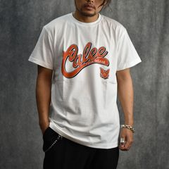 STRETCH CALEE COLLAGE LOGO TEE (WHITE) / ストレッチ コラージュ ロゴ Tシャツ