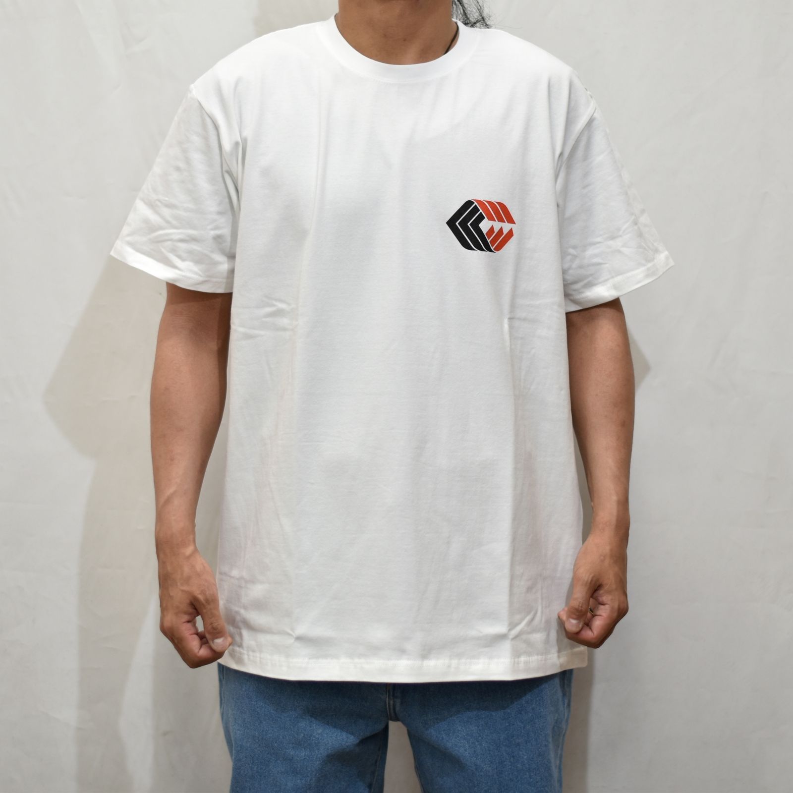 STRETCH TRADE MARK LOGO T-SHIRT (WHITE)