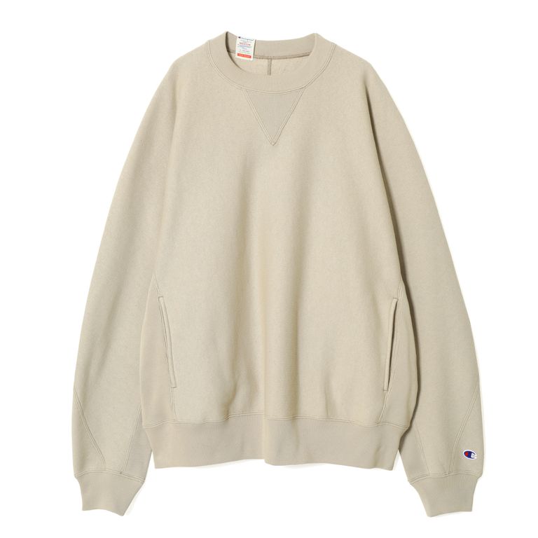 N.HOOLYWOOD エヌハリウッド スウェット ベージュ 0304325E0120 N.HOOLYWOOD - × Champion SWEATSHIRT (BEIGE) / チャンピオン