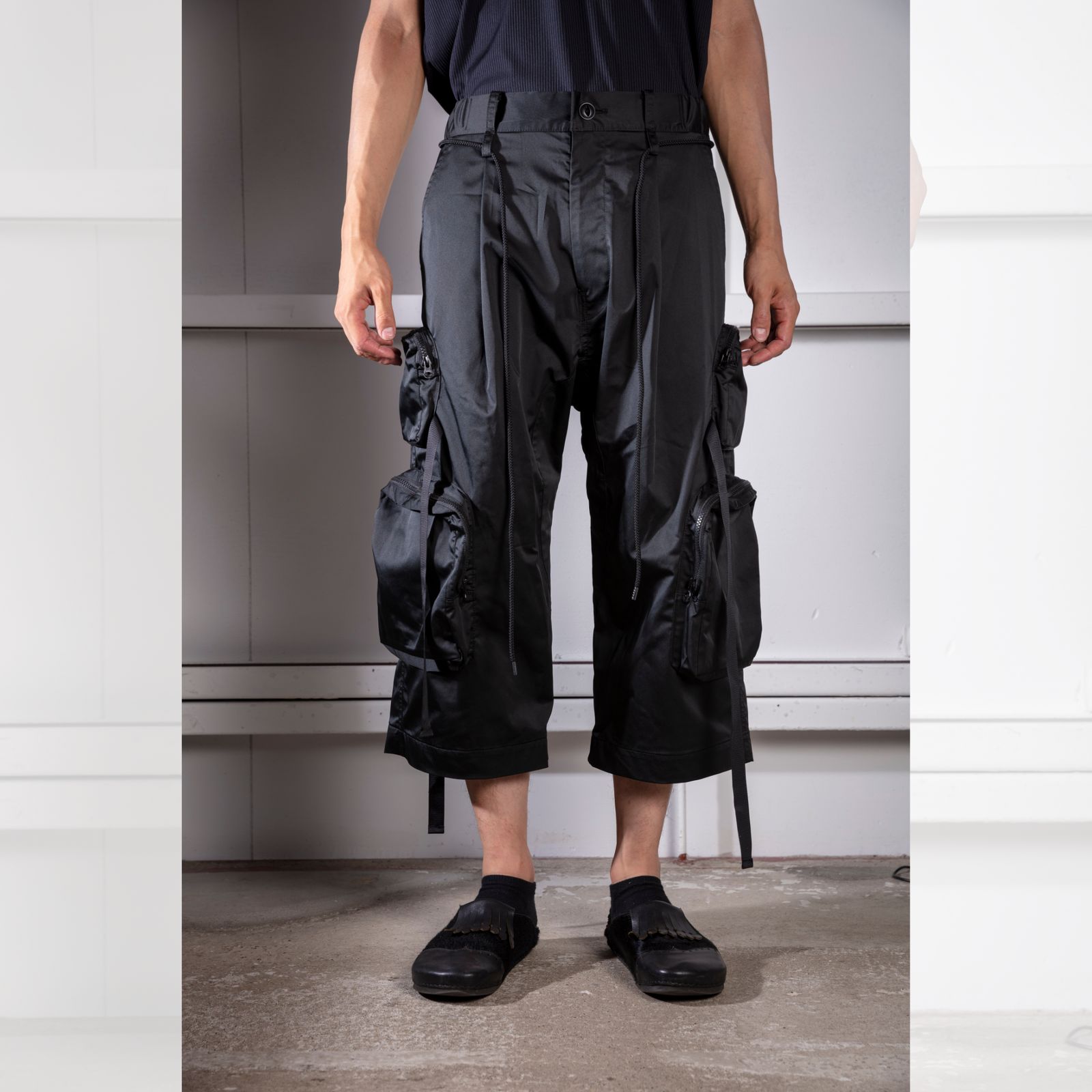 form 7 cargo pants (BLACK) / カーゴパンツ