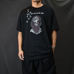 30/- COMBED SINGLE JERSEY SHORT SLEEV  (BLACK) / プリント Tシャツ （ブラック）