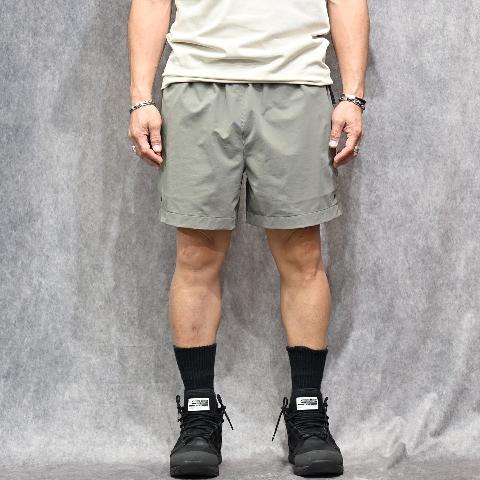 EXCHANGE HALF PANTS （GRAY / グレー）｜ハーフパンツ｜9261-CP52-004