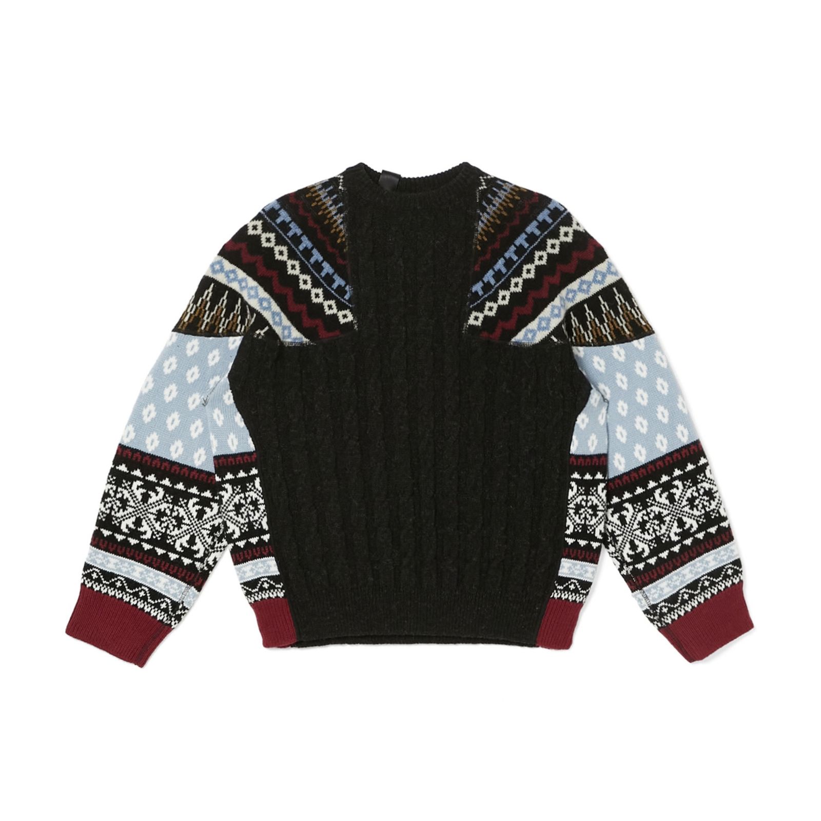 NORDIC PATTERN KNIT （CHARCOAL / チャコール） ノルディック ニット｜2262-KT20-030