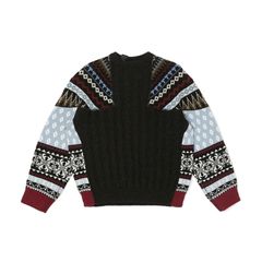 NORDIC PATTERN KNIT （CHARCOAL / チャコール） ノルディック ニット｜2262-KT20-030