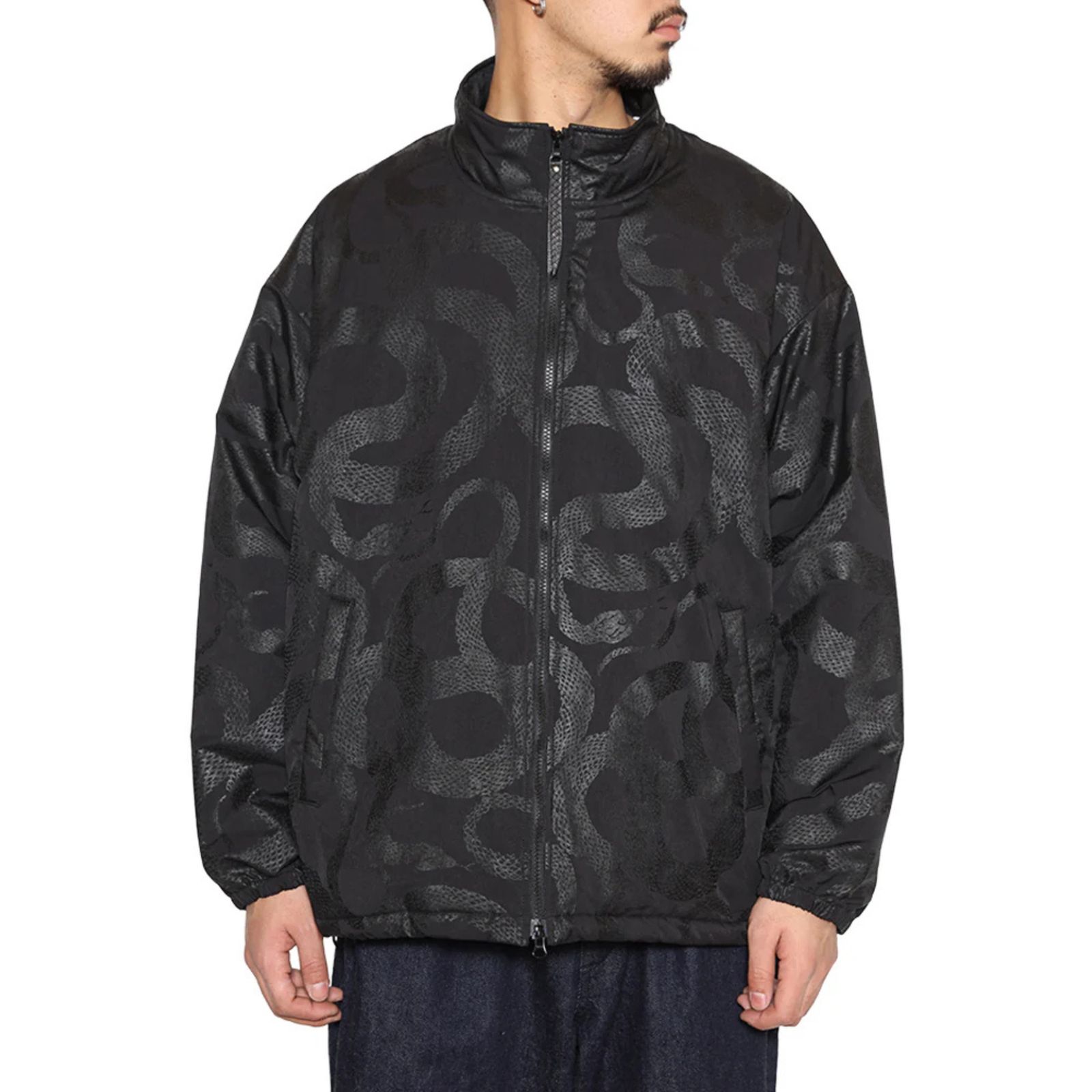 P/N TRACK TYPE JACKET ＜SNAKE PATTERN＞ (BLACK)｜トラックジャケット｜CL-25AW005SNK